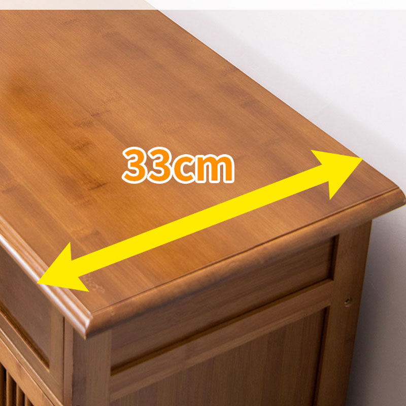 Tủ giày 4 cánh 1m3 x 99cm màu nâu cổ điển decor phòng khách đẹp - Kệ để giày dép, Tủ giày thông minh nhiều ngăn