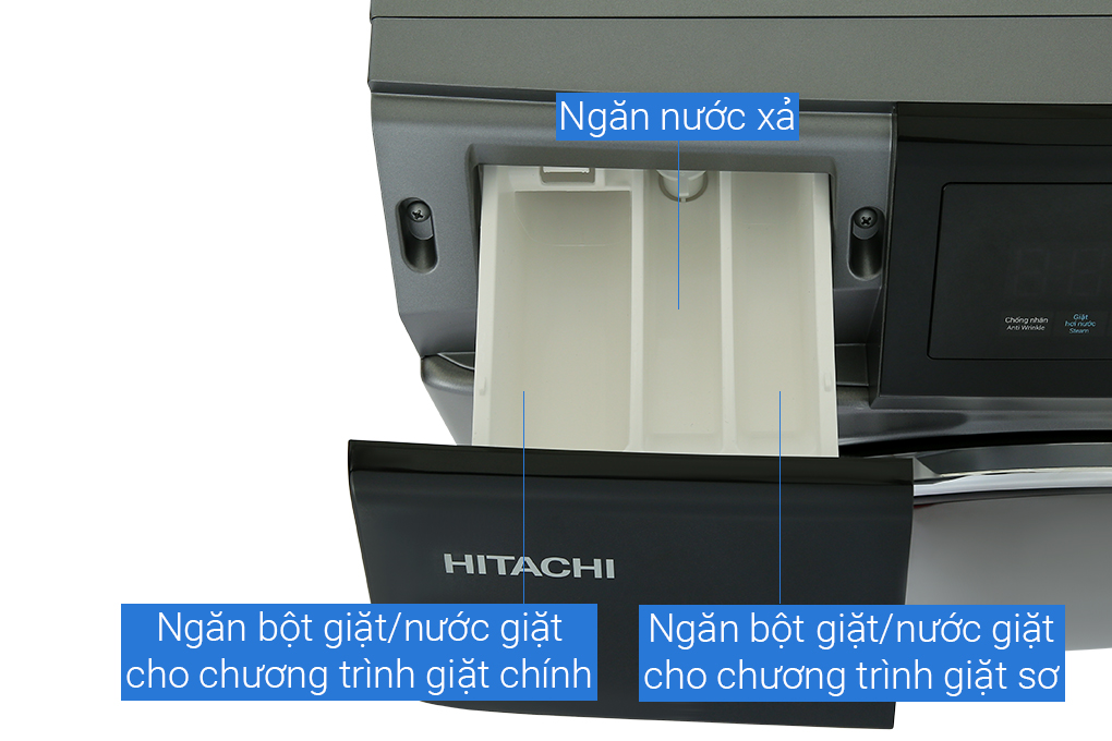 Máy giặt Hitachi Inverter 9.5 kg BD-954HVOS - Hàng Chính Hãng - Chỉ Giao TPHCM