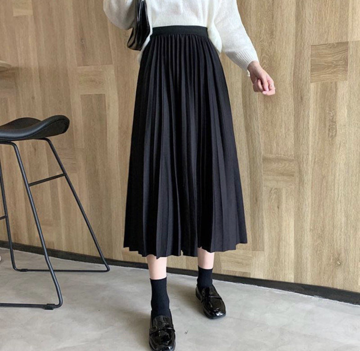 CHÂN VÁY DÀI MIDI XẾP LY - HÌNH SHOP TỰ CHỤP - CÓ LƯNG CHUN SIÊU CO GIÃN BIGSIZE - PHÙ HỢP MỌI CÂN NẶNG, LỨA TUỔI - DỄ PHỐI ĐỒ