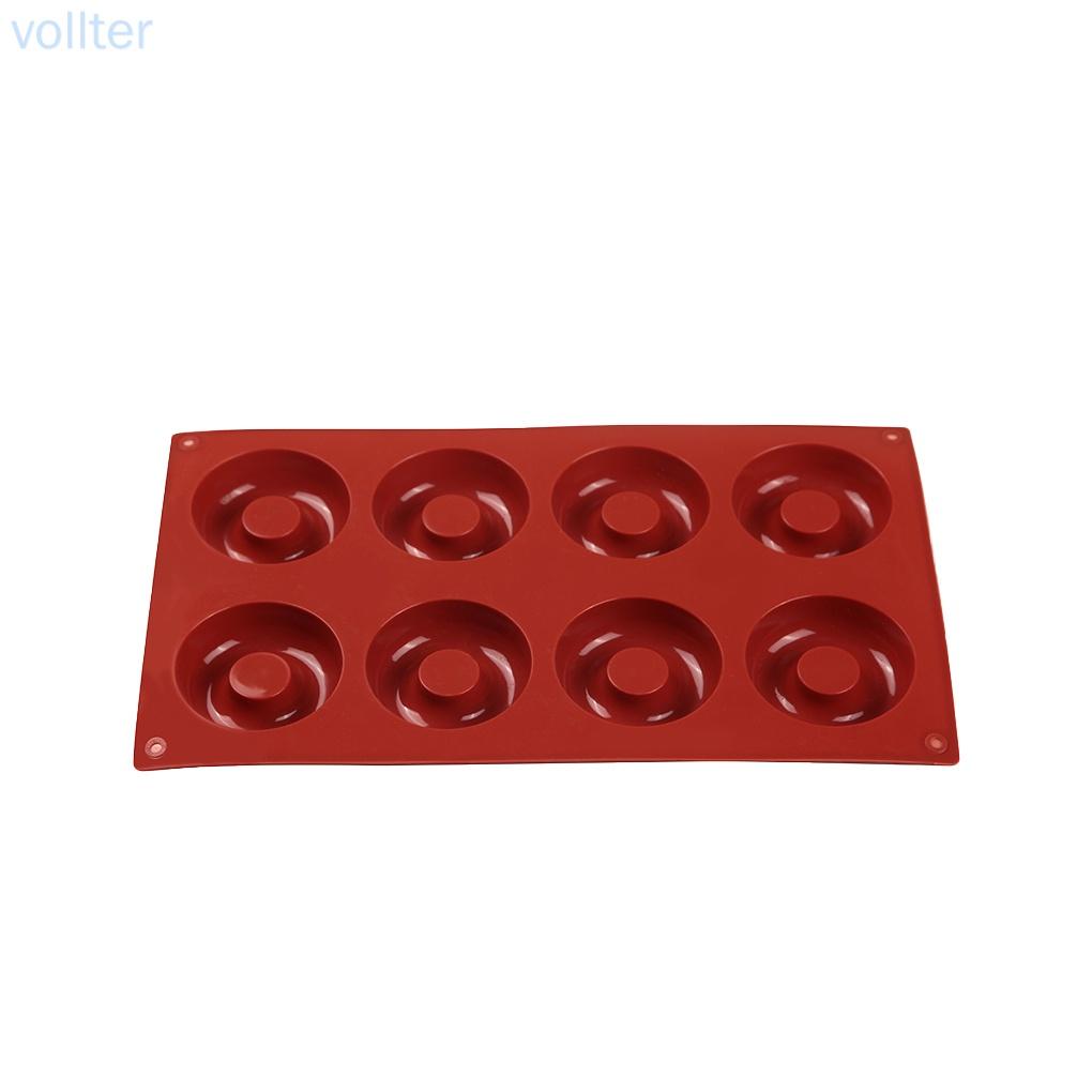 Khuôn silicone làm bánh donut 8 ngăn