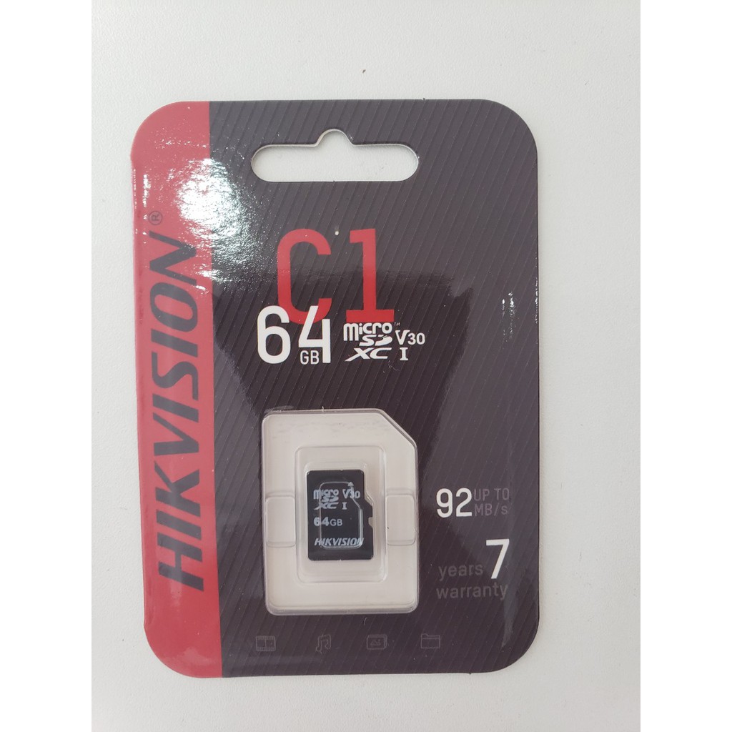 Thẻ Nhớ Camera Hikvision 64Gb Class 10 ( Chuyên dùng cho Camera IP ) - Hàng Chính hãng