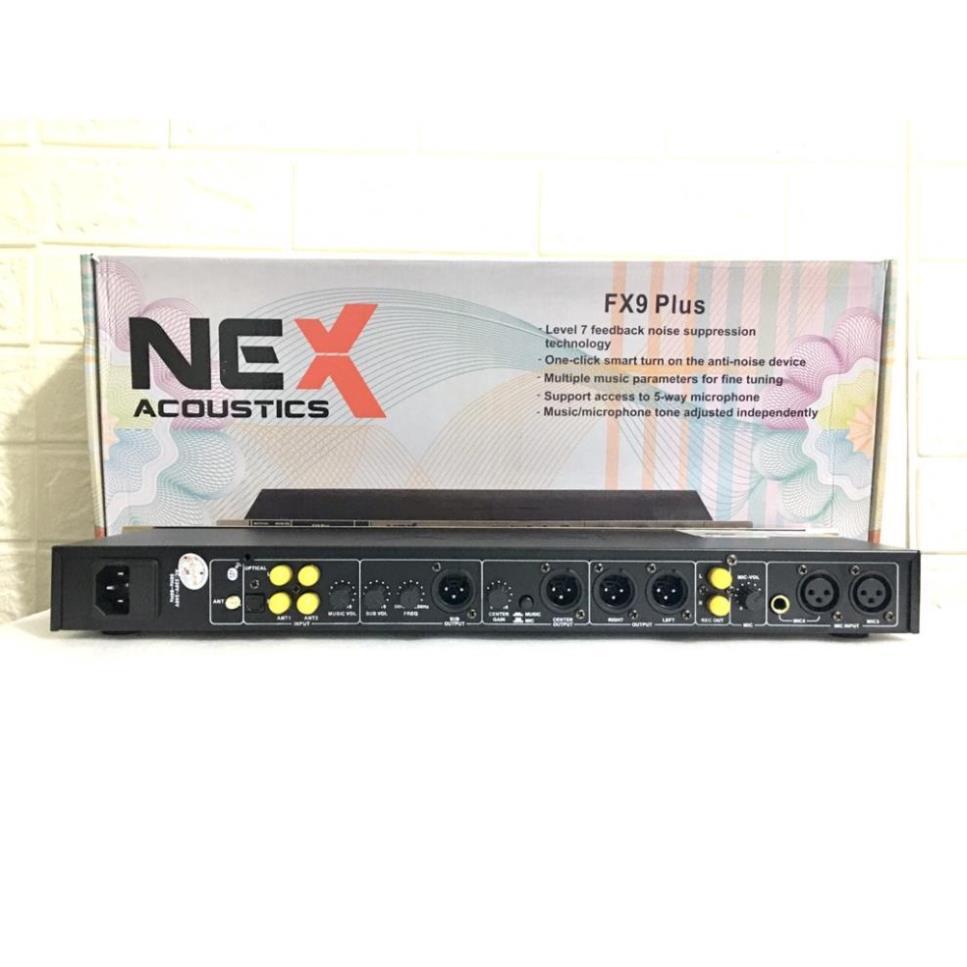 Vang Cơ FX9 PLus Có Chống Hú Tốt. Kết Nối Quang Học OPTICAL, BLUETOOTH, USB, AUX1,AUX2..