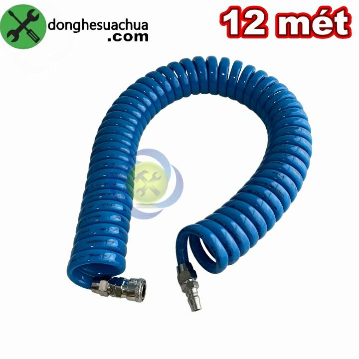 Dây hơi xoắn 12m KALY nhựa PU đường kính ống 8x12mm