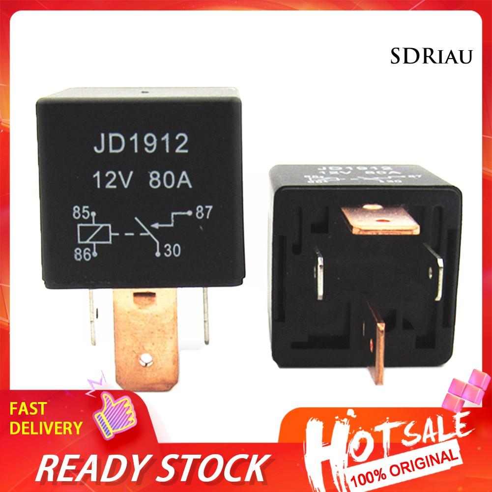DC Rơ Le Khởi Động Jd1912 Universal 12v 80a 4pin Dc Amp Spdt Cho Xe Hơi