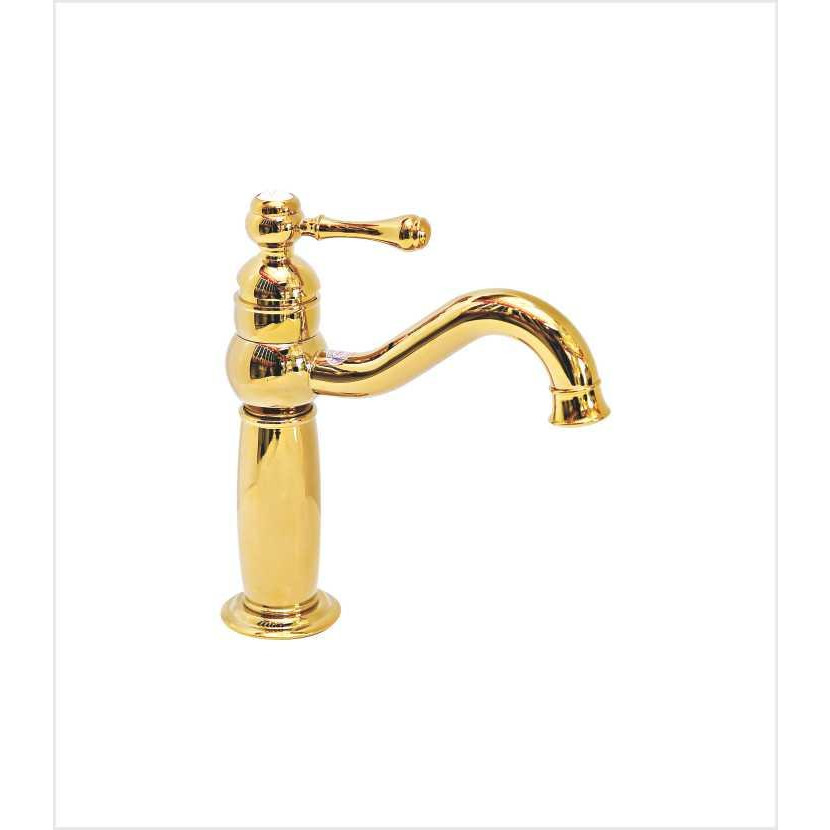 Vòi rửa mặt lavabo mạ vàng EVEREST EV-MV25