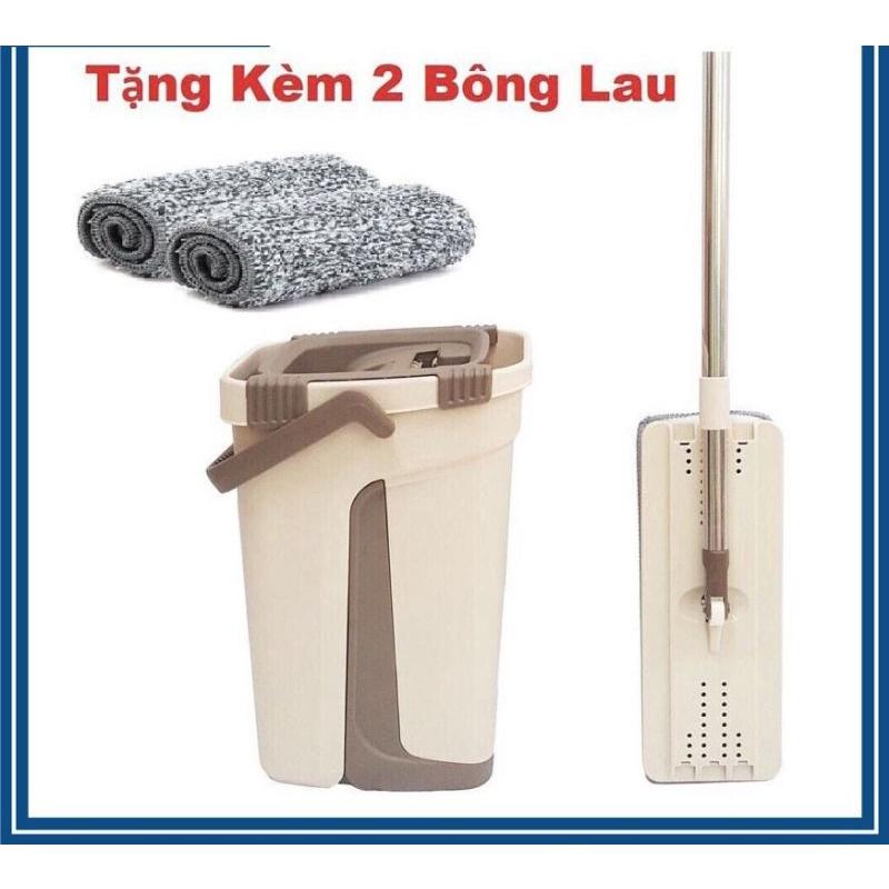 Bộ Cây Lau Nhà Chổi Lau Nhà Tự Vắt 360 Độ Chính Hãng