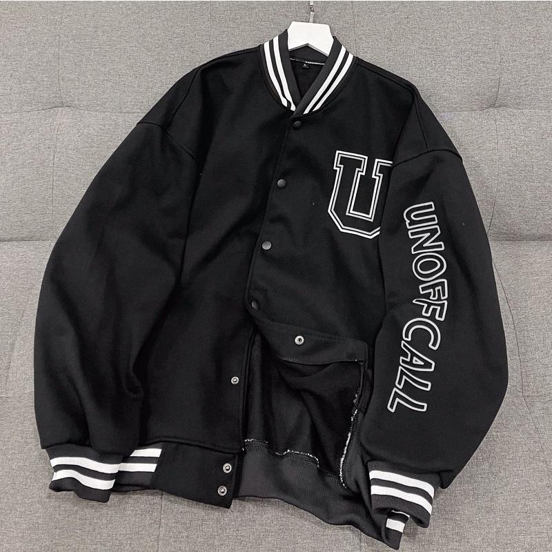 áo bomber caro ullzang unisex ảnh thật (nam nữ mặc đều được)