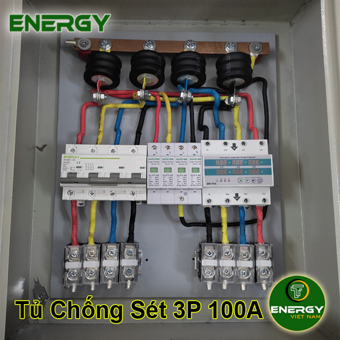 Tủ Điện Chống Sét Lan Truyền 3 Pha 100A 380VAC - Thiết Bị Điện