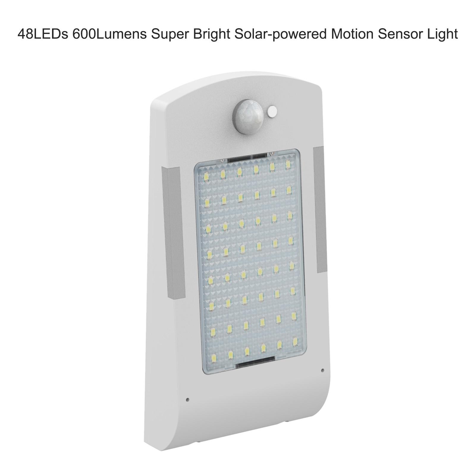 Máy cảm biến chuyển động bằng ánh sáng với 48 đèn LED, chạy bằng năng lượng mặt trời, không tốn điện