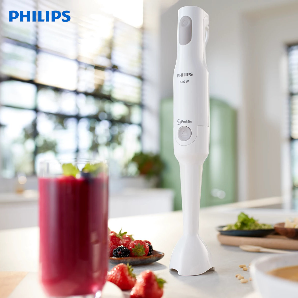 Máy xay cầm tay đa năng ProMix Philips HR2531 công suất 650W - hàng chính hãng