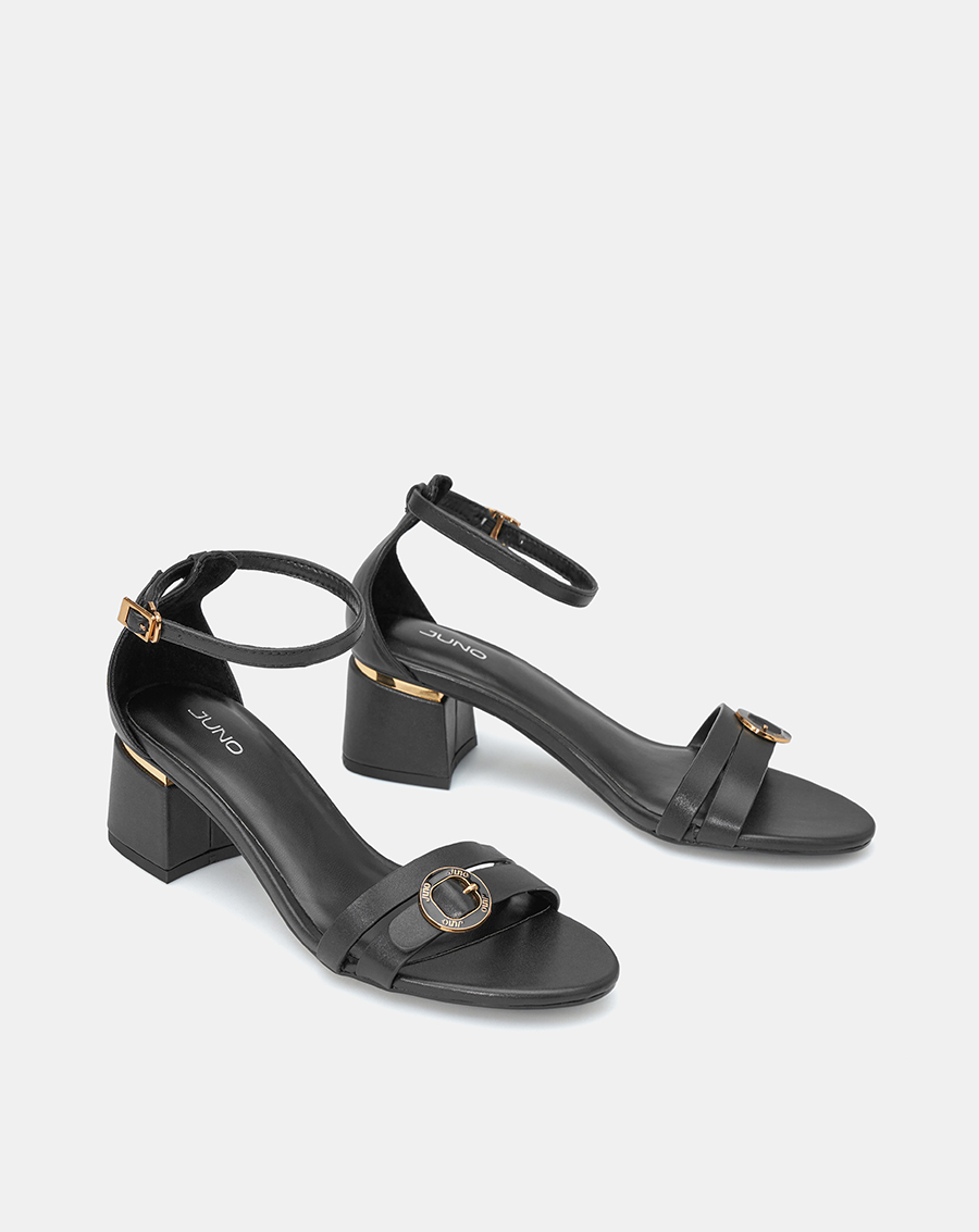 Giày Sandal Nữ 5cm Thời Trang JUNO Phối Khoá Trang Trí SD05100