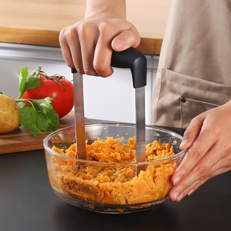 Dụng cụ nghiền khoai tây, rau củ, trái cây bằng thép không gỉ dùng cho nhà bếp x 1 cái
