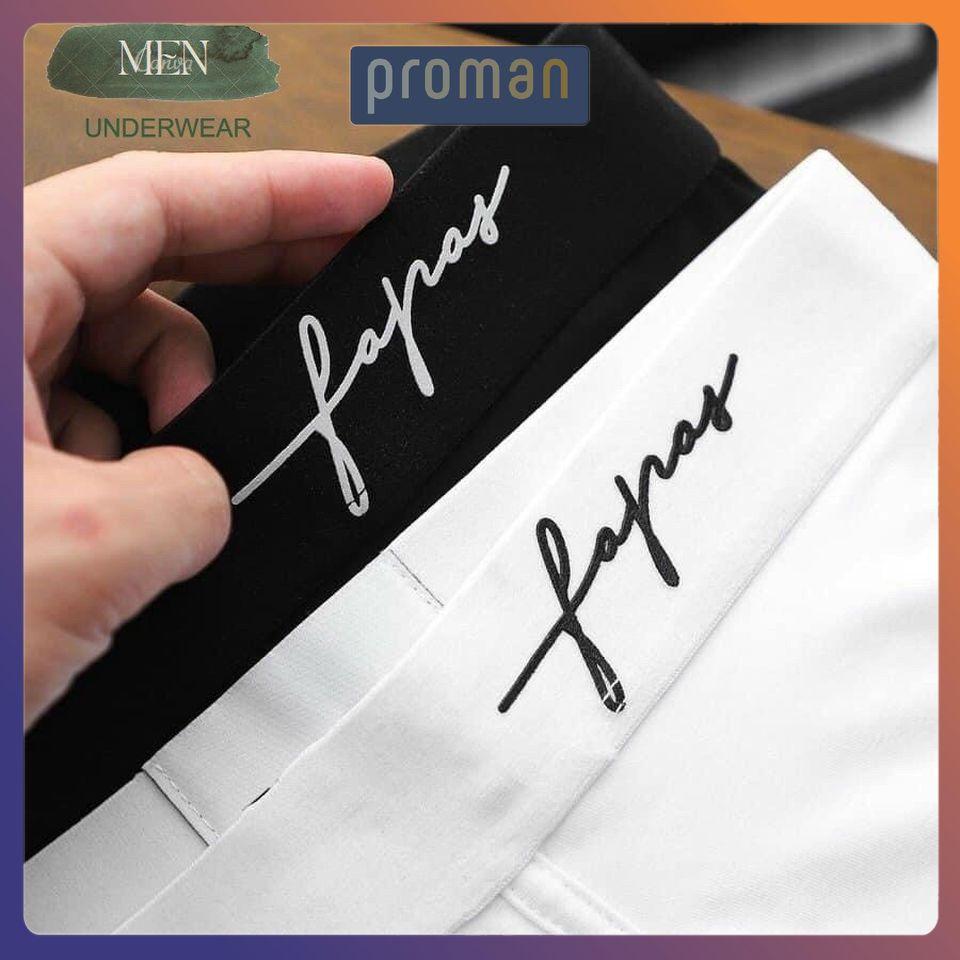 Combo 4 Quần lót nam thun lạnh Boxer Cao Cấp SH FAP, Quần sịp nam đùi thun lạnh cao cấp SD06 (Che tên) PROMAN