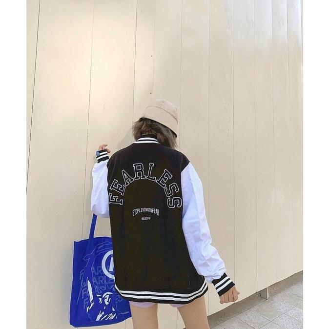 Áo Bomber Dù 2 lớp logo F Form chuẩn Unisex Nam Nữ Couple