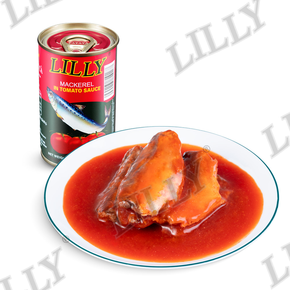 Cá hộp Lilly cá Nục sốt cà-Lốc 10 lon