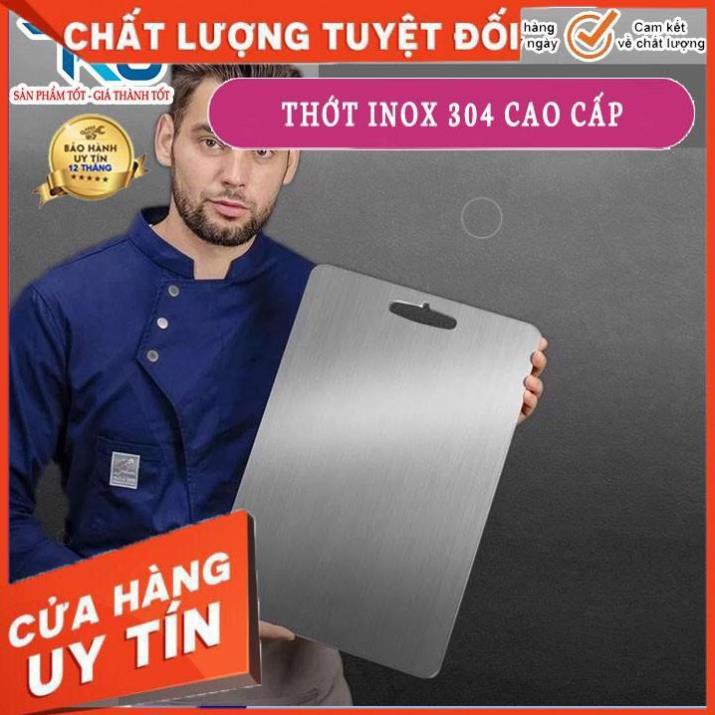 Thớt inox 304 kháng khuẩn, vệ sinh dễ dàng, rã đông nhanh, chống ẩm mốc, không xước dăm, không mùn gỗ