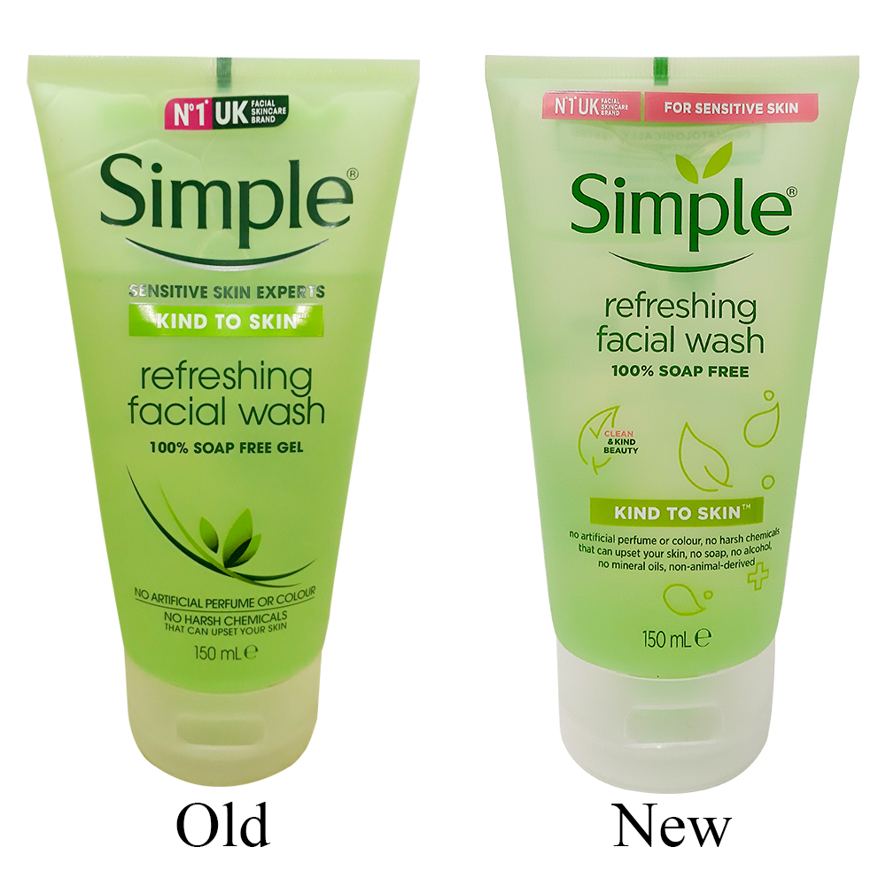 Sữa Rữa Mặt SIMPLE Kind To Skin Dạng Gel Cho Da Nhạy Cảm UK