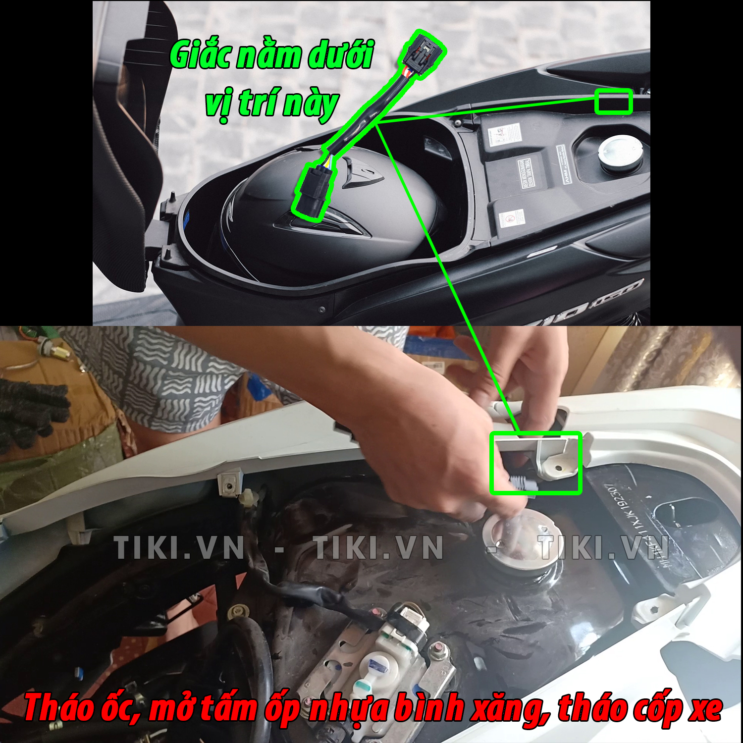 Bộ mạch sẵn giắc zin tạo chớp stop F1 nhiều kiểu chớp cho Honda Vario 2018 2019