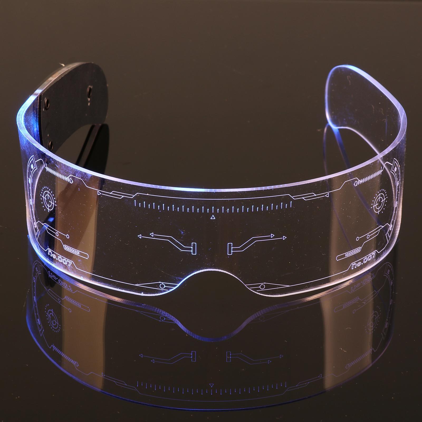 LED Wireless Glasses Light Up Glow Sunglasses Eyewear Shades for Nightclub
