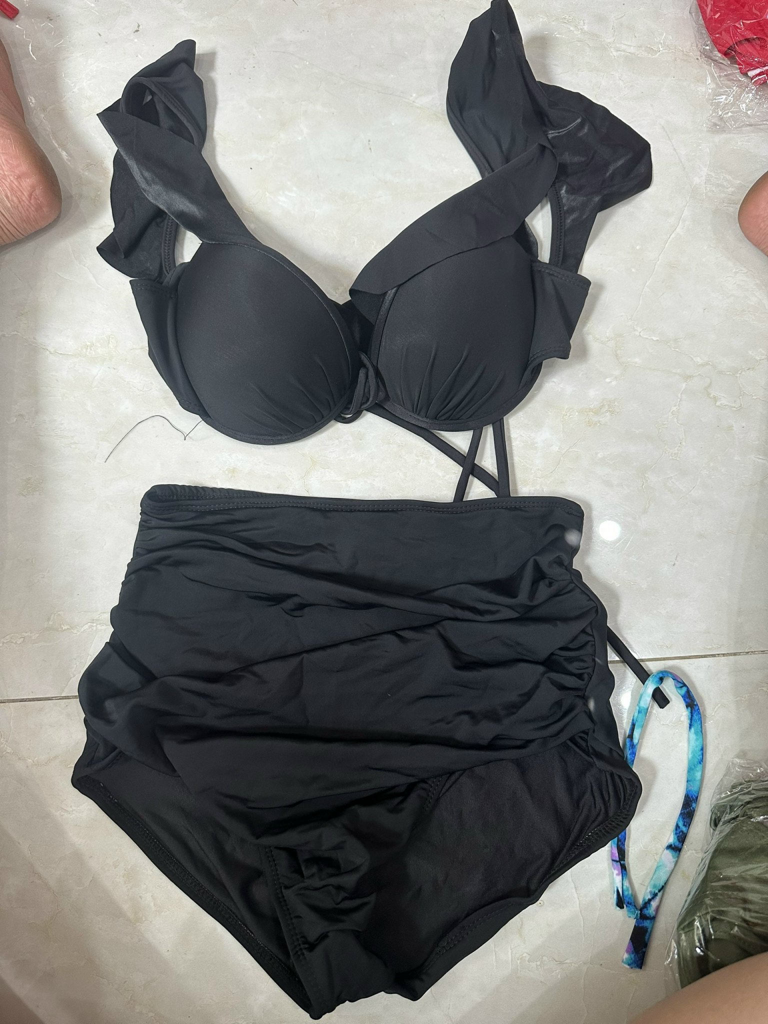 Bikini 2 Mảnh Cạp Cao - Chat Shop Chọn Màu - Freesize