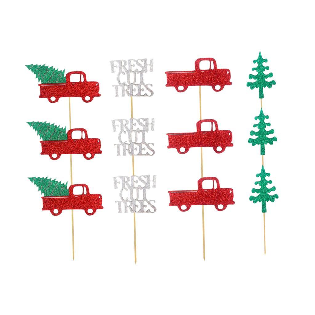 12x Cake Topper Truck Letters  Cupcake  Birthday Party