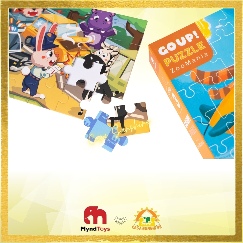 Casa Sunshine - Đồ chơi xếp hình thông minh Myndtoys - GO UP PUZZLE ZOOMANIA