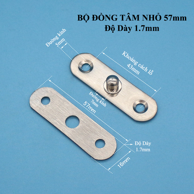 Bản Lề Cối Xoay Bản Lề Trục Xoay 360 Độ KUNBE Inox Dày Dặn Cho Cửa Tủ, Kệ, Nội Thất