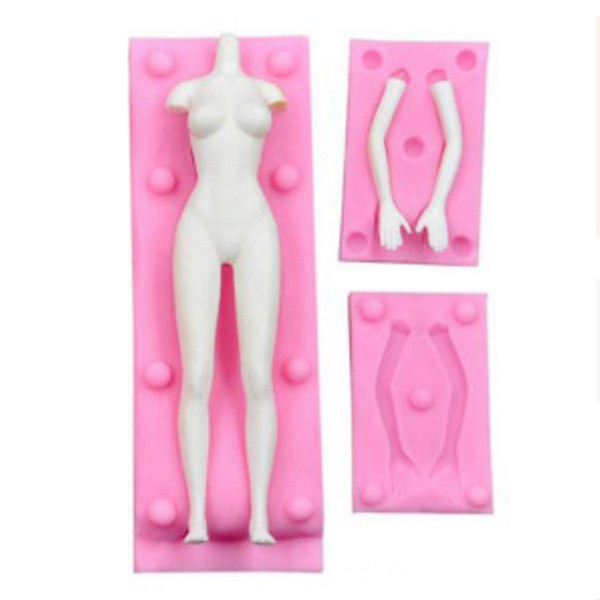 Khuôn Body TRỌN BỘ THÂN NỮ Búp Bê Ép Đất Sét Nhật BJD Doll Figure FEMALE BODY FULL