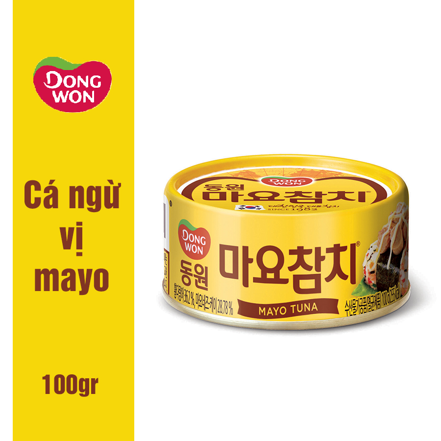 Cá ngừ hộp Dongwon vị Mayonnaise nhập khẩu Hàn Quốc (hộp 100g)