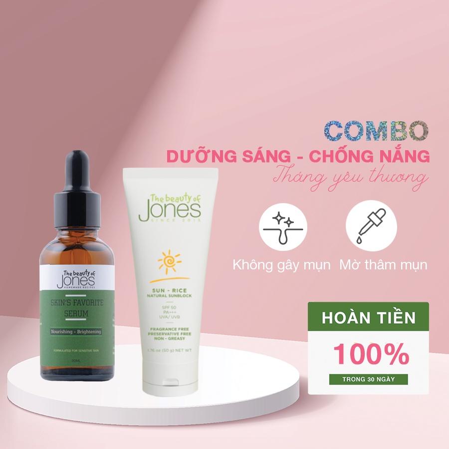 Combo dưỡng sáng da và chống nắng cho da mẹ bầu The Beauty of Jones