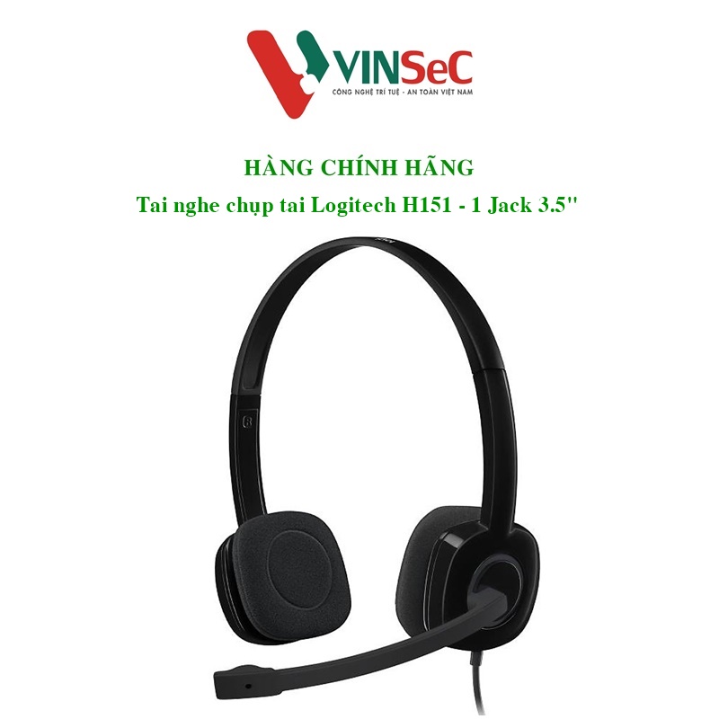 Tai Nghe Chụp Tai Logitech H151 - Hàng Chính Hãng