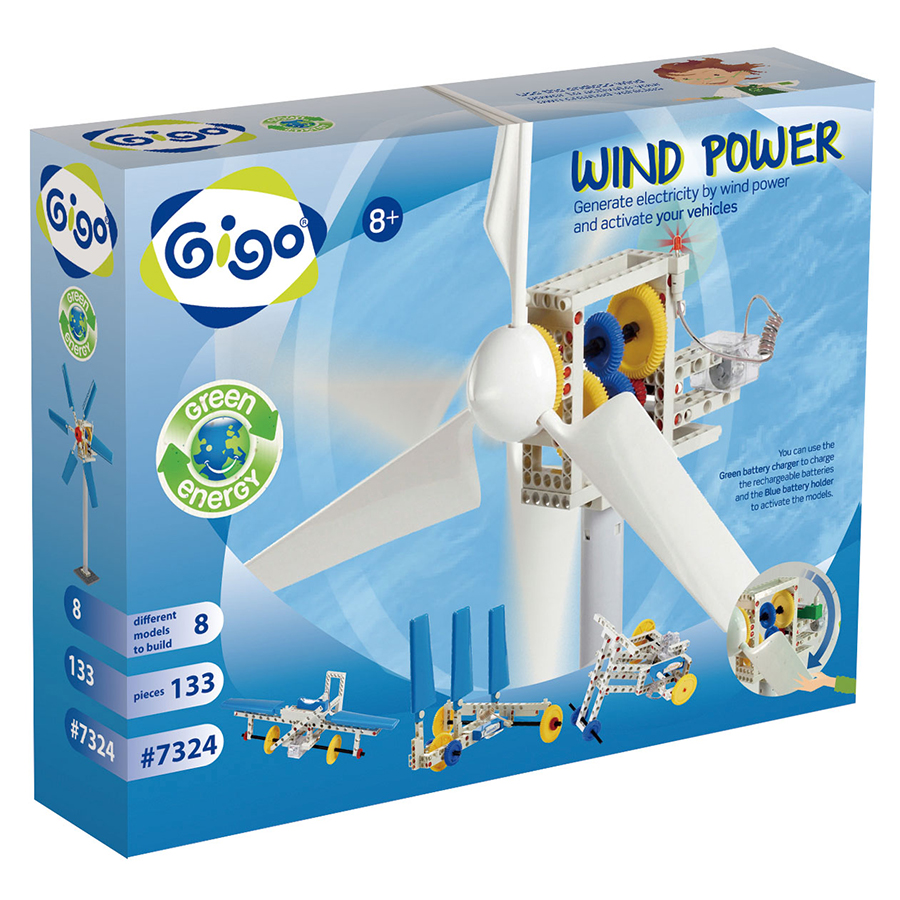 Đồ Chơi Giáo Dục Gigo Toys - Vương Quốc Năng Lượng Gió Ứng Dụng Tuabin Gió Tạo Ra Điện 7324