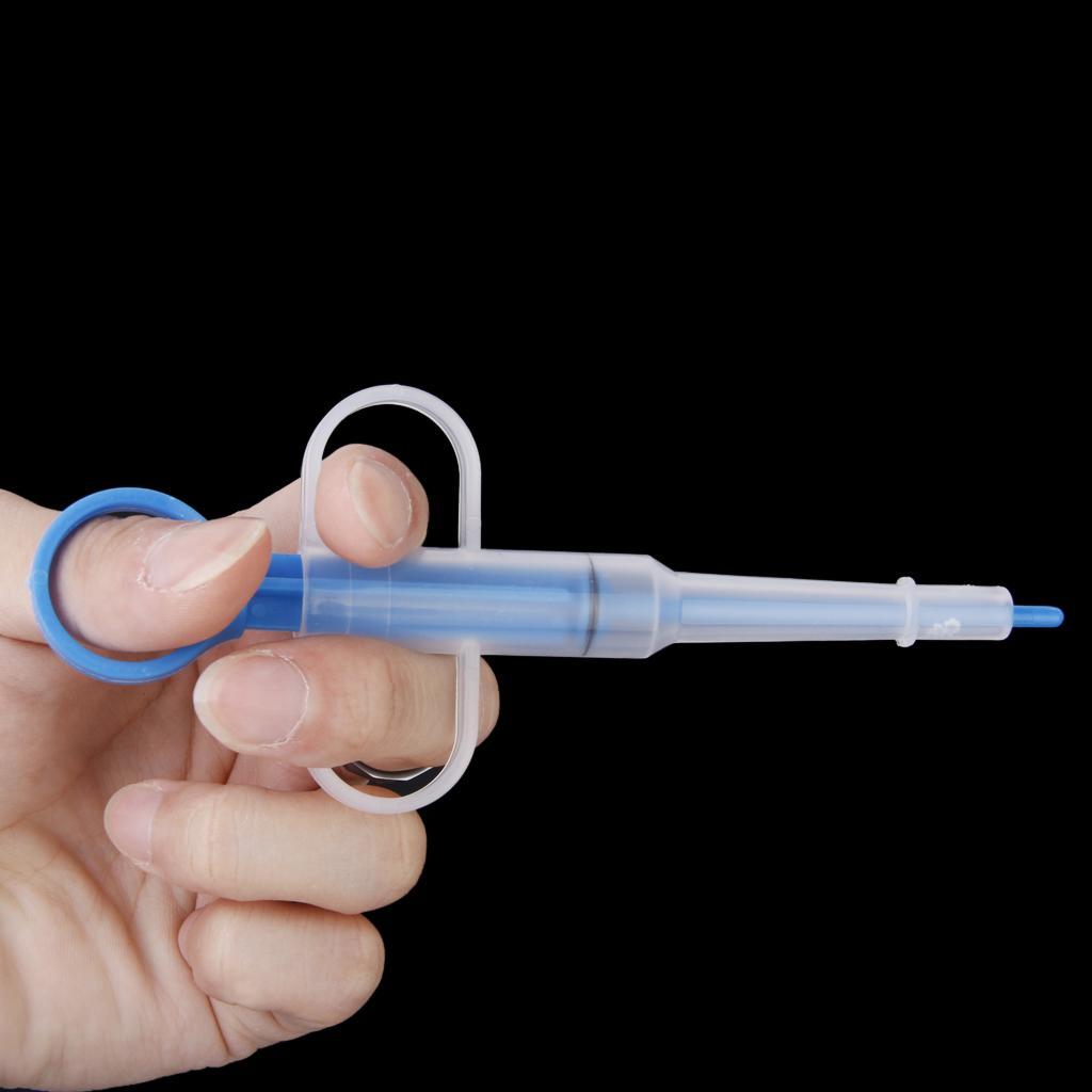4xPet Dog Cat Capsule Tablet Pill Gun Piller Pusher Syringe Doser Blue