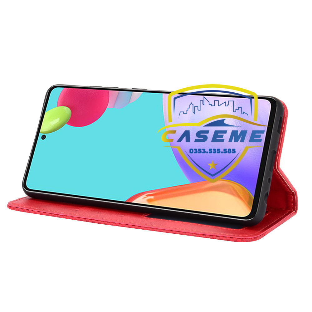 Bao da dành cho Samsung Galaxy A52s dạng ví, hít nam châm cao cấp Fashion Case