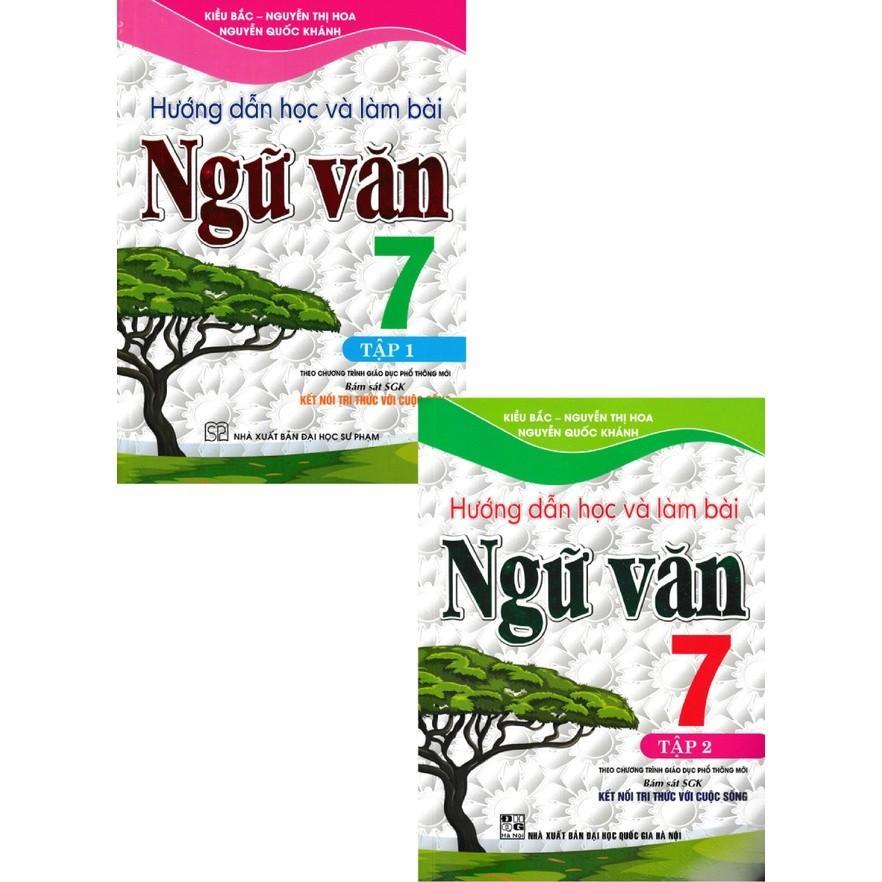Sách - Hướng Dẫn Học Và Làm Bài Ngữ Văn Lớp 7 - Combo 2 Tập - Bám Sát SGK Kết Nối Tri Thức Với Cuộc Sống - Hồng Ân