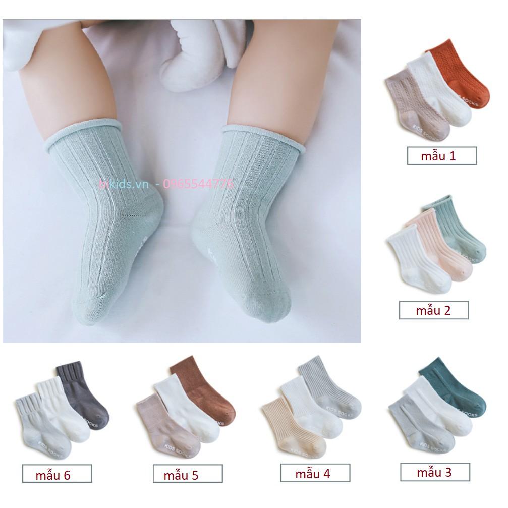 Tất chống trượt cổ cao NemoBaby set 3 đôi