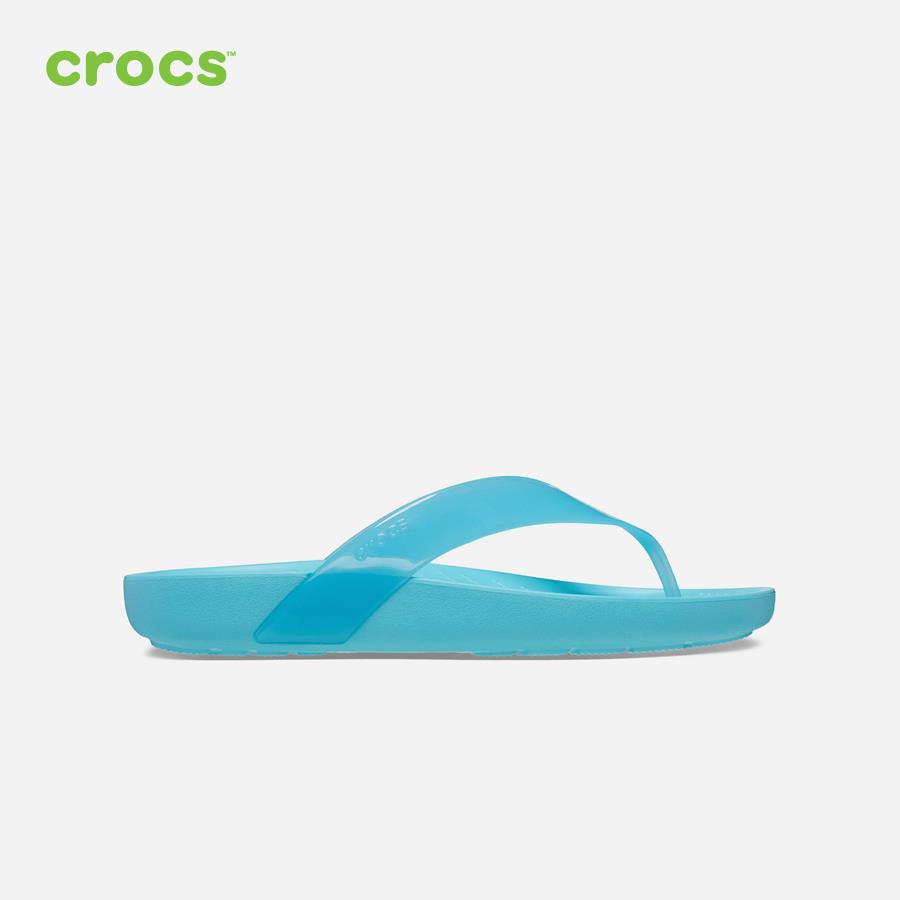 Dép xỏ ngón nữ Crocs Splash Glossy Flip - 208534-4NP