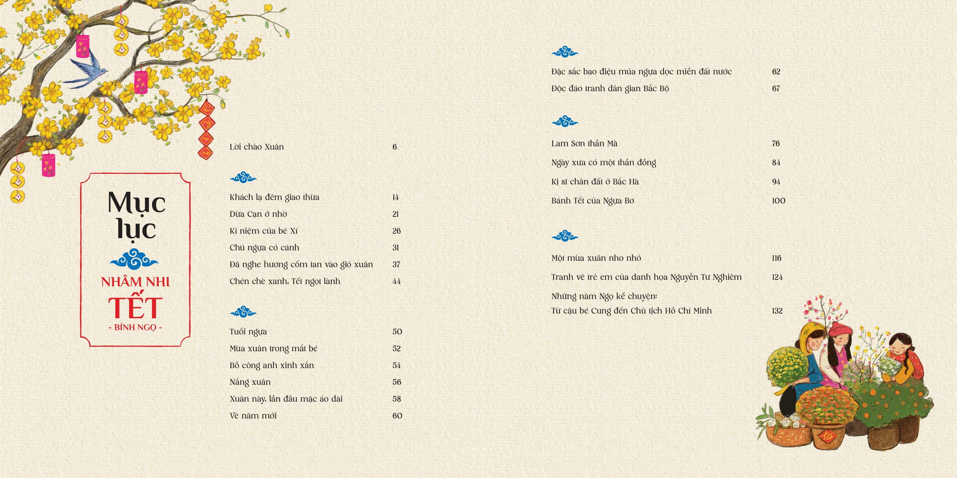 Sách - Nhâm Nhi Tết Bính Ngọ - Ấn Phẩm Đặc Biệt - Bìa Cứng - Tặng Kèm Mô Hình Lắp Ráp Hình Ngựa Gỗ