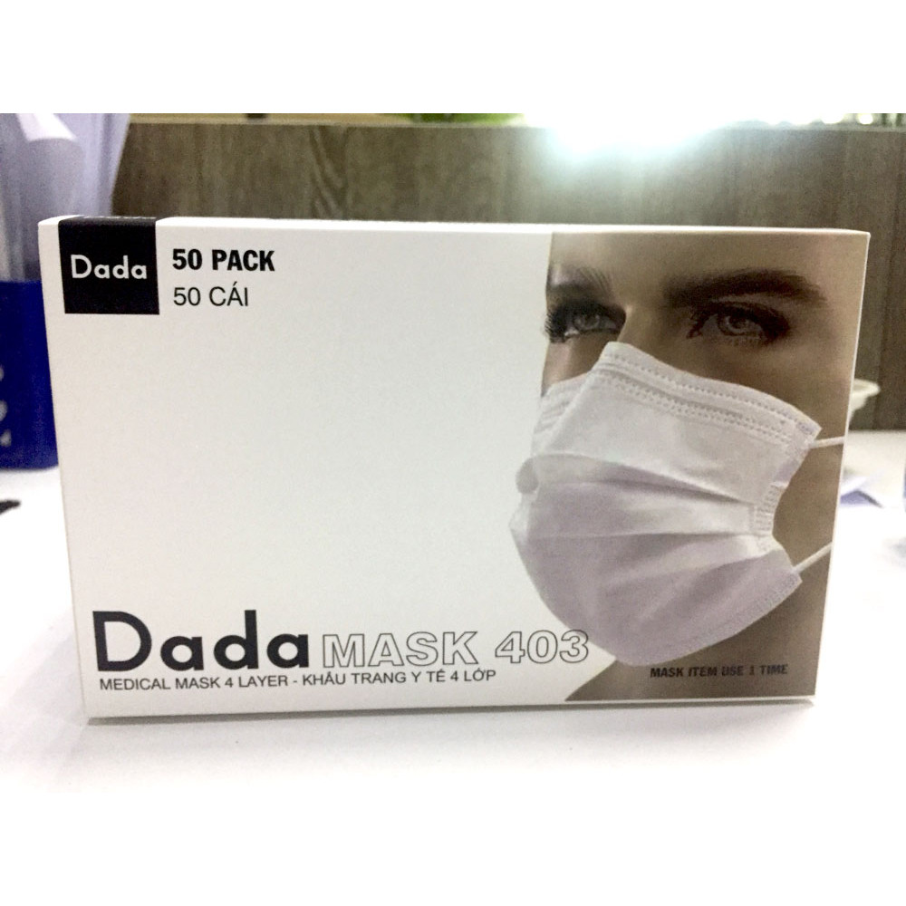 Khẩu trang Dada Mask 4 Lớp - Hộp 50 cái (DC403)