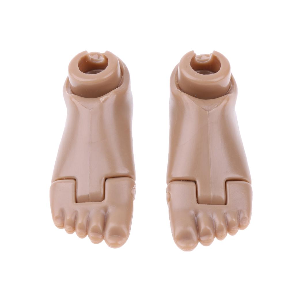 1:6 Đôi Chân Trần & Kết Nối Cho 12 Inch HT TC TTL Nhân Vật Hành Động Cơ Thể Đồ Chơi Búp Bê