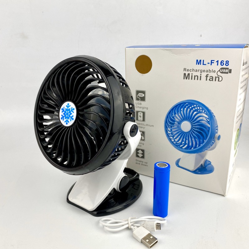 Quạt Mini Sạc Kẹp Bàn Siêu Mát ML -F168 - JL - GIAO MÀU NGẪU NHIÊN