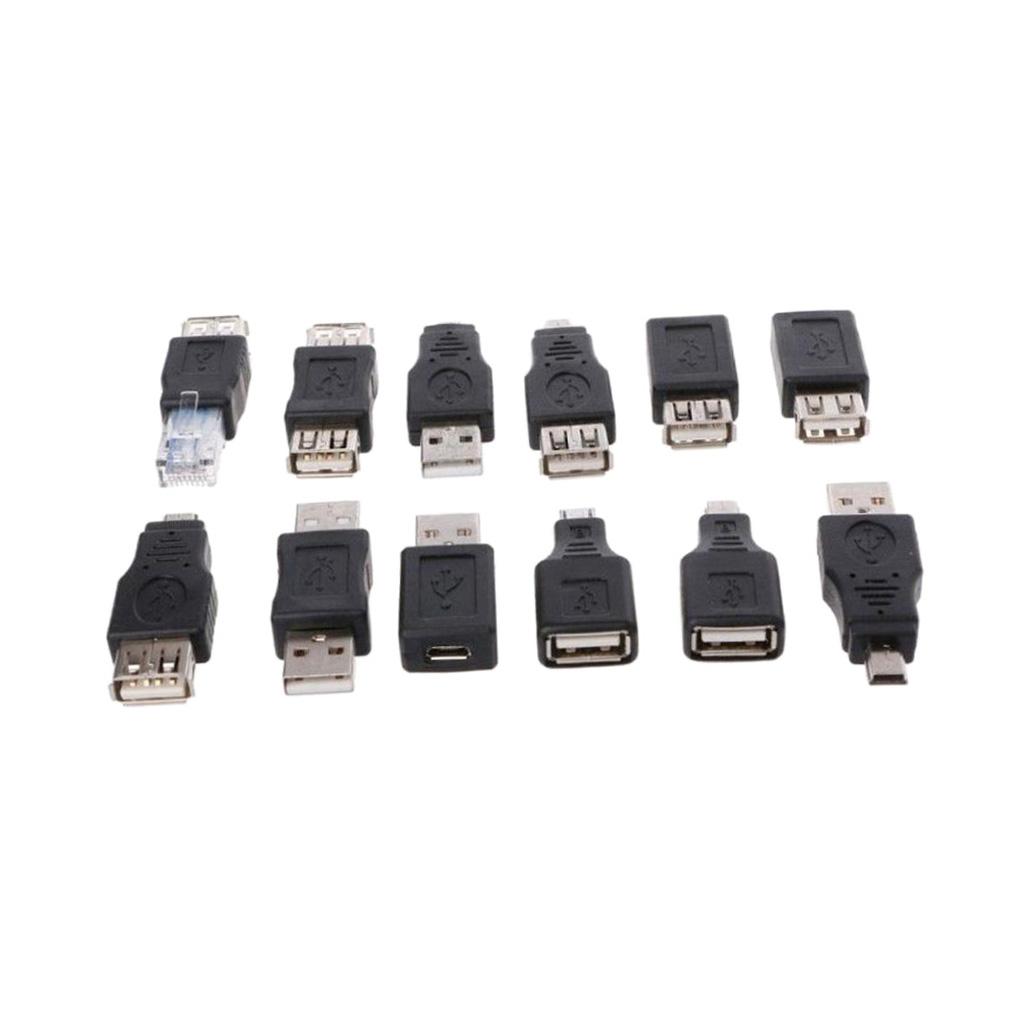 12Pcs OTG USB 2.0 A Male to Female Micro  USB  Converter Adapter