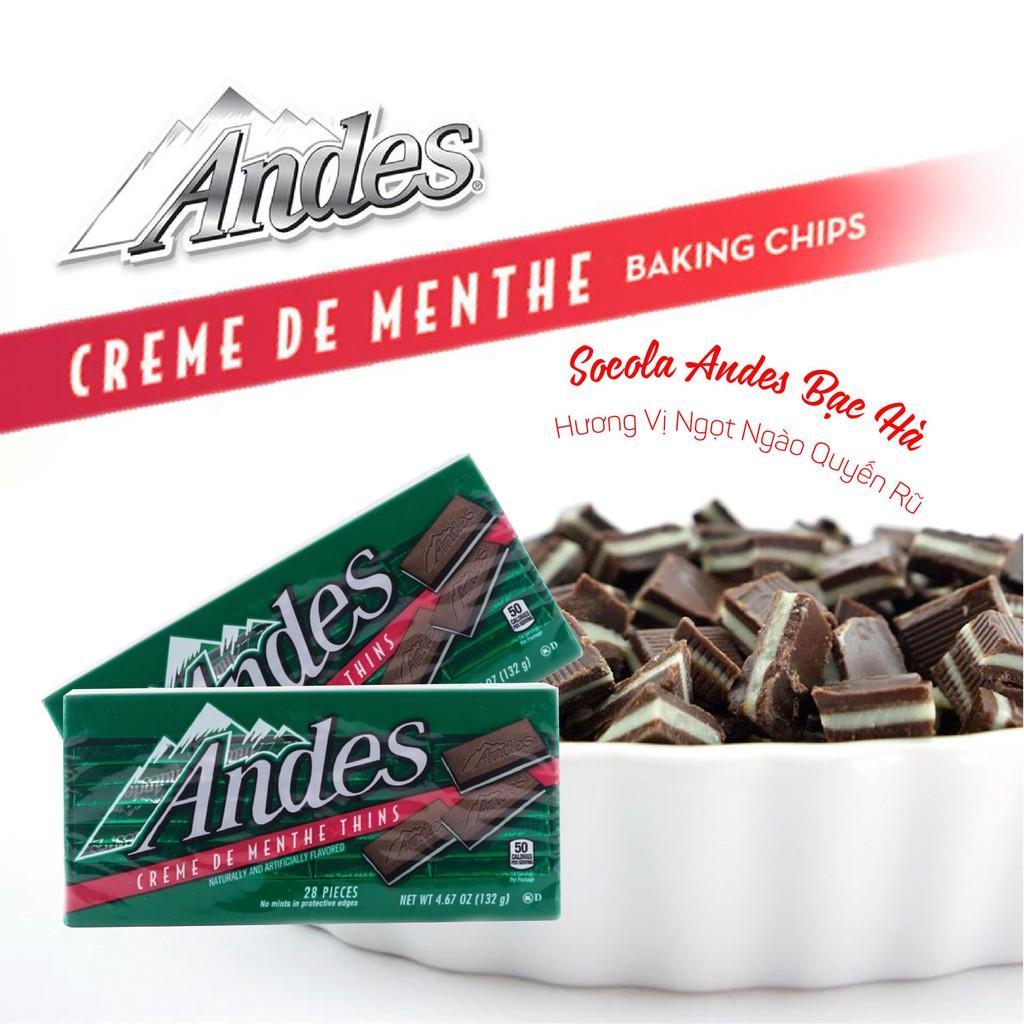 Kẹo socola Andes hương bạc hà 132gr