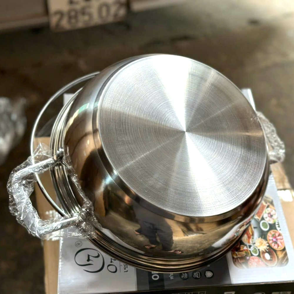 Chảo lẩu Inox cao cấp 3 đáy Orkin Thái Lan size 30cm OR-HT3