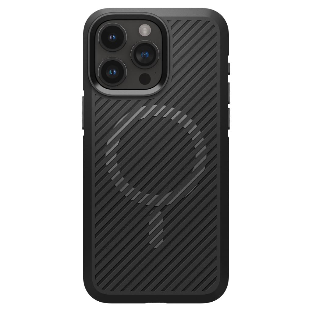 Ốp lưng cho iPhone 15 Pro/ 15 Pro Max Spigen Core Armor Magfit Black - Hàng chính hãng