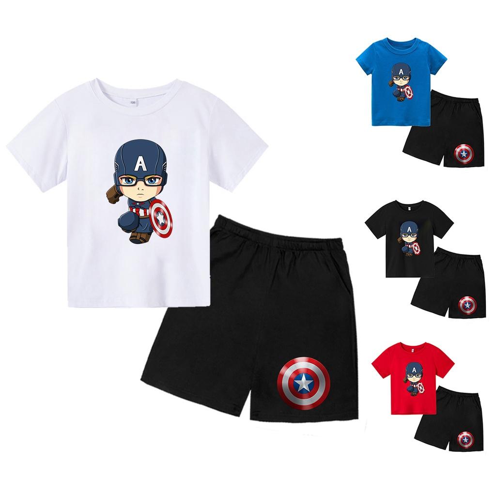 Áo Quần trẻ em đội trưởng mỹ chibi siêu cool , King Cotton