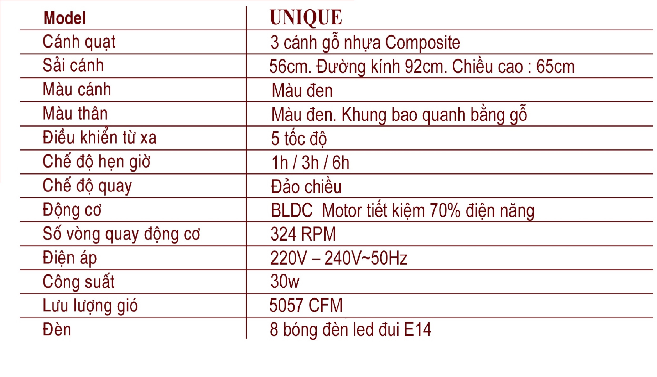 Quạt trần mr vũ UNIQUE quạt trần cho người giàu mẫu hiện đại phong cách bắc âu cao cấp QTD