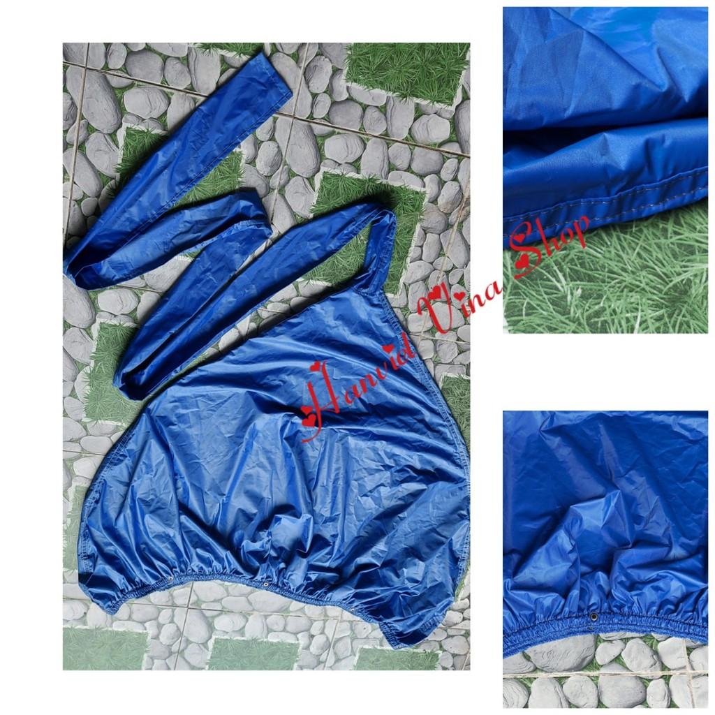 ÁO VỆ SINH MÁY LẠNH CHUYÊN NGHIỆP CÓ ỐNG XẢ NƯỚC THẢI - MÀU XANH BÍCH - VẢI DÙ CHỐNG THẤM - có dây sỏ
