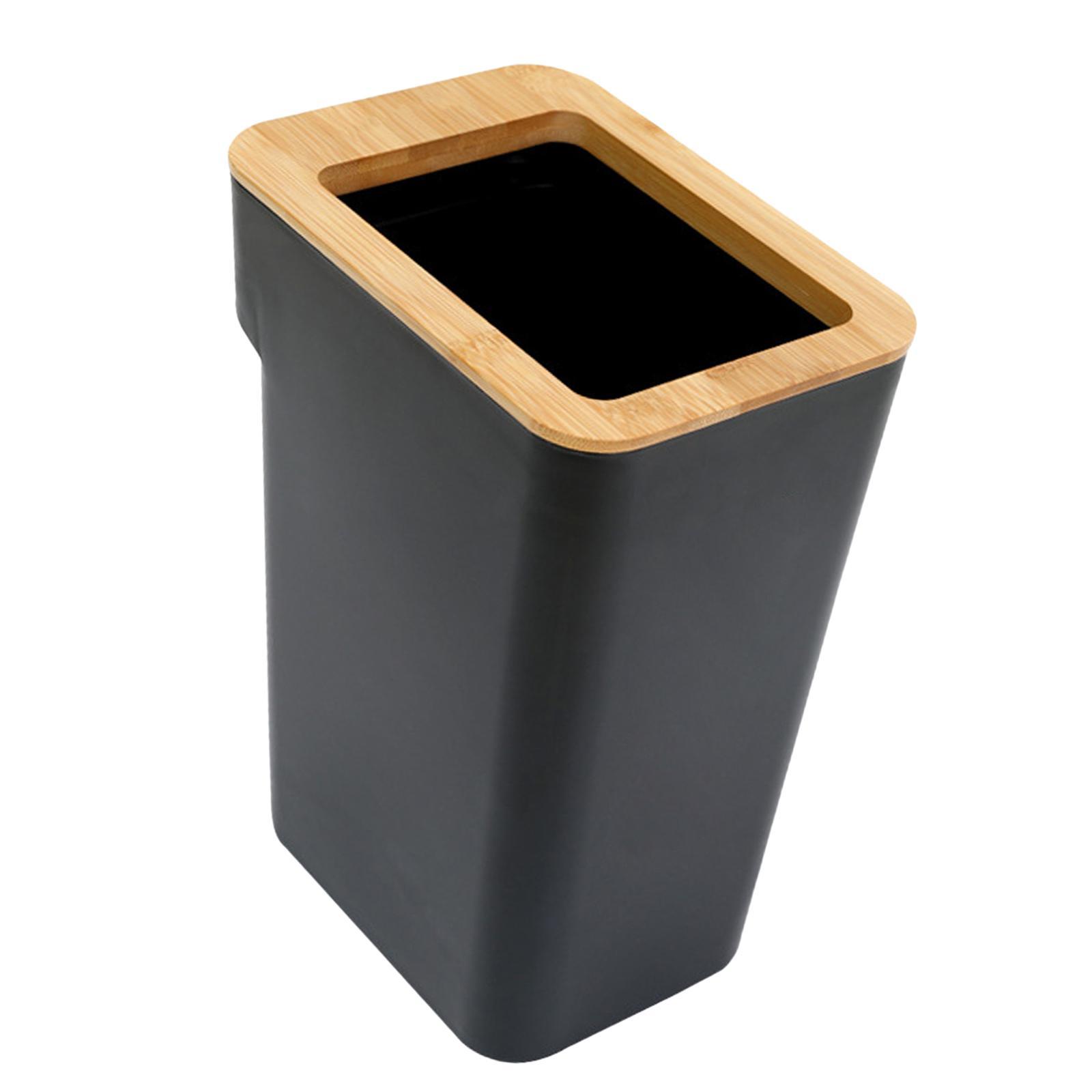 Modern Trash Bin Garbage Can Wastebasket Dustbin Bucket for Toilet Bedroom