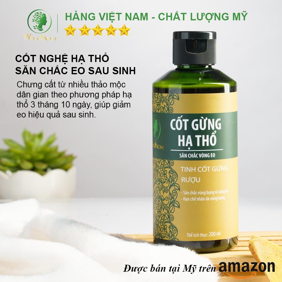 Bộ giảm eo sau sinh dưới 3 tháng Wonmom ( 1 Cốt gừng hạ thổ + 1 Gen nịt bụng )